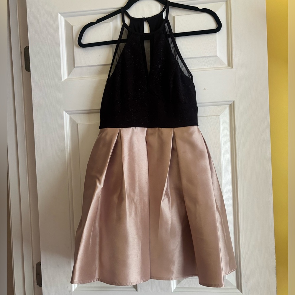 Black and Gold Cocktail Dress